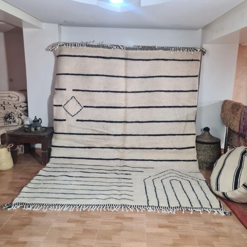 White Kasim Marokkaans handgemaakt tapijt